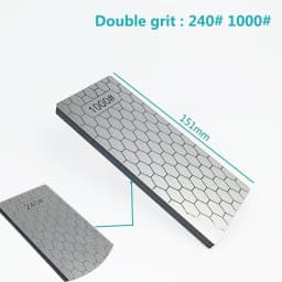 Double-Side Base Diamond Sharpening Stone Whetstone Knife Kitchen Grit Chef Knife Grinding 400/600/1000/1200 Grit Sharpener