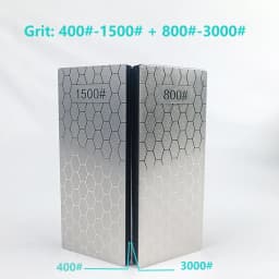 Double-Side Base Diamond Sharpening Stone Whetstone Knife Kitchen Grit Chef Knife Grinding 400/600/1000/1200 Grit Sharpener