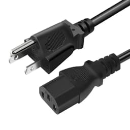 1.5m 5FT 3 Pin 60C 300V US Plug Universal Power Cord Cable For NEMA 5-15P To IEC320C13 Black PWC75A150US For 200-300W