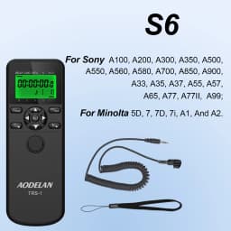 AODELAN Time Lapse Intervalometer Timer Remote Control Shutter Release for Canon Nikon Sony Panasonic Olympus Fijifilm Contax