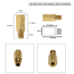 Alconstar 10pcs Motorcycle Carburetor Main Jet Nozzle Kit For Keihin FCR OKO KOSO PE PWK Carburetor Hexagon Motorcycle Main Jet
