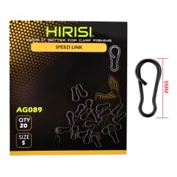 60pcs Fishing Snap Clips Speed Links Swivel Quick Change Carp Terminal Tackle AG039