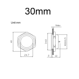 Electric Waterproof Power 12v Led Momentary Mini Push Button Switch Micro Pressure Switches 220v 24v Smart Home 12mm