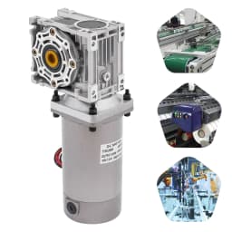 300W DC 24V Worm Gear Motor with Reducer Gearbox Speed Adjustable Electric NLRV Gear Motor Self-Locking 1800RPM
