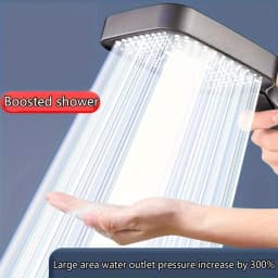 Large Area Shower Head 3 Modes Adjustable High Quality High Pressure Water Saving Flow Shower Faucet Nozzle Bathroom Accessories