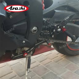 Arashi CNC Adjustable Rearset Footrest Foot Pegs For YAMAHA YZF R6 2006-2016 2006 2007 2008 2009 2010 YZF-R6 YZFR6