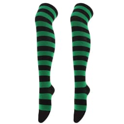 Womens Stockings Lolita Ladies Girls White Black Long Thigh High Socks Striped Over Above Knee cotton Socks COSPLAY 2025 New