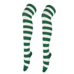 Womens Stockings Lolita Ladies Girls White Black Long Thigh High Socks Striped Over Above Knee cotton Socks COSPLAY 2025 New
