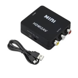 Grwibeou 1080P HDMI-compatible to RCA Converter AV/CVSB L/R Video Box HD 1920*1080 HDMI2AV Support NTSC PAL Output HDMI To AV