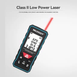 MILESEEY X6 Laser Tape Measure 40M 60M 80M 100M, Professional Rangefinder with Angle Display for DIY, Decorating, Building