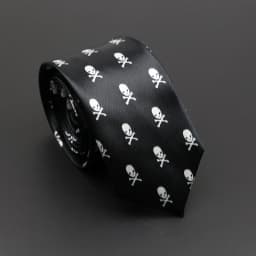 Classic Musical Notes Printed Tie Silky Narrow Neckties Slim Smooth Piano Guitar Necktie Simple Elegant Trendy Unisex Ties Gift