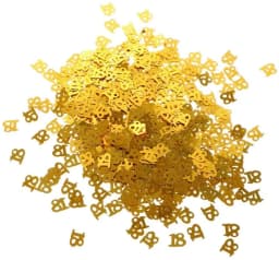 15g/pack Confetti Gold Happy Birthday Number Figure 16 18 20 21 25 30 40 50 60 Table Confetti Decor Anniversary Party Supplies