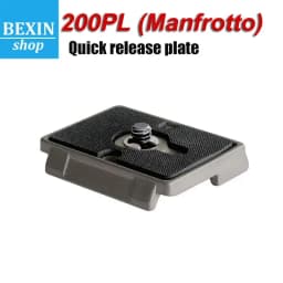 Manfrotto Quick Release Plate with Special Adapter (200PL) for Manfrotto 323 460MG,468RC,486RC2 DSLR Camera Tripod Ball Head
