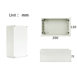 IP67 Outdoor Waterproof Case DIY Electronic Enclosure Wire Junction Plastic Box for Electronic Project Electrical Cable Plastic