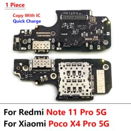 USB Charging Port Board Flex Cable Connector For Xiaomi Poco X3 M4 Pro M3 Redmi Note 7 8 8T 9S 9 10 10s 11 Pro 4G 5G Microphone
