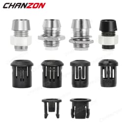 3mm 5mm 8mm 10mm LED Holder Socket Clip Bezel Light Emitting Diode Lamp Base Cover Metal Chrome Plastic Display Blub Cup Case