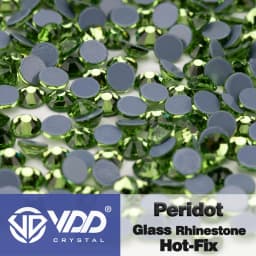 VDD High Quality SS6-SS30 Glass Crystal Strass Hot Fix Rhinestones Glitter Iron on Flatback Stones For Clothing Accessories DIY