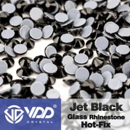 VDD High Quality SS6-SS30 Glass Crystal Strass Hot Fix Rhinestones Glitter Iron on Flatback Stones For Clothing Accessories DIY