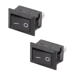 10Pcs Auto Car Truck Boat Round Rocker DC 250V 3A 2-Pin ON/OFF Toggle SPST Switches Rocker Switch 10*15mm