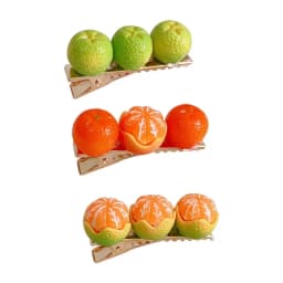 Creative fun half-peeled orange hairpin cute girl side clip Japanese fruit word clip duckbill clip net red hair accessories
