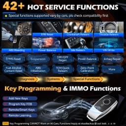 XTOOL D8W BT OBD2 Diagnostic Tool ECU Coding Bluetooth Automotive Scanner VAG Guided Key Programming Topology Map with 42+ Reset