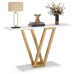 Tribesigns 43 Inch Console Table Industrial Entryway Hallway Table Living Room Furniture