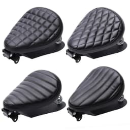 1 SET Motorcycle Retro Leather Solo Seat 3" Spring Bracket For Harley Custom Chopper Sportster Bobber Honda Yamaha Kawasaki