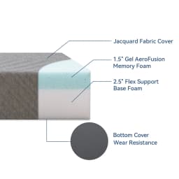 Hcore Folding Mattress, 4 Inch Foldable Memory Foam Mattress with Bag, Portable Mattress Topper for Floor, Camping, Guest