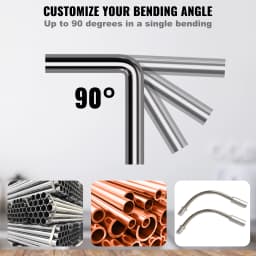 SucceBuy Pipe Tube Bender Ratcheting Reverse Tubing Bending Tools w/ 7 Dies Pipe Cutter for Air Conditioning Refrigerator Repair