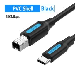 Vention USB C to USB Type B 3.0 Cable for MacBook Pro HP Canon Brother Epson Dell Samsung Printer Type C Printer Square Cord