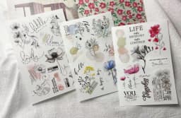 Aesthetic Scrapbooking Rub On Stickers Vintage DIY Journal Transfer Sticker Diary Photo Album Decoration Hobby Craft Supplies
