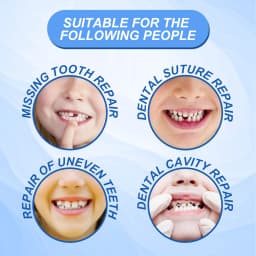 Moldable Fake Teeth Dental Repair Tools Denture Repair Beads for Fixing Filling Missing Broken Tooth High-fitting Dentures