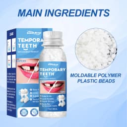 Moldable Fake Teeth Dental Repair Tools Denture Repair Beads for Fixing Filling Missing Broken Tooth High-fitting Dentures