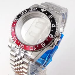 20ATM Dive Case 40mm Fit NH35 NH36 NH34 GMT ETA 2824 PT5000 Steel Watch Case Jubilee Bracelet Sapphire Glass Slide Buckle