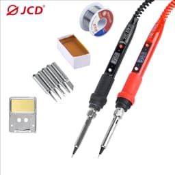 JCD Electric Soldering Iron 80W LCD Digital Display Adjustable Temperature Soldering Iron Set 220V/110V Welding Solder Tools