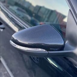 For VW GOLF 6 MK6 GTI R GTD 2009-2013 Touran Black/Carbon Side Wing Rearview Mirror Cover Cap Accessories 5K0857537,5K0857538