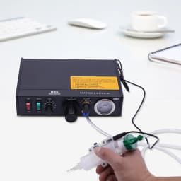 Semi‑Automatic Pneumatic Glue Dispenser, Solder Paste Adhesive Dispensing Controller with Vacuum Back‑Suction for Electronic Component Bonding
