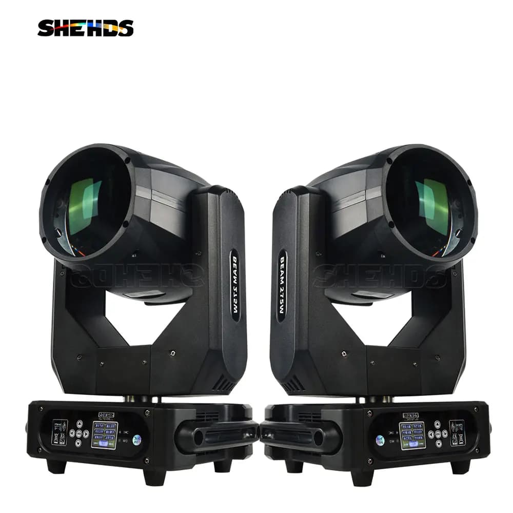 SHEHDS Bulb Beam 275W Moving Head Lighting 8+8+8-Prism With flight Case For Dj Disco Night Club Wedding Stage Equipment