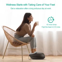 Medcursor Electric Shiatsu Foot Massager with Soothing Heat, Deep Kneading Roller for Relaxation, Foot Massage Machine for Home Office
