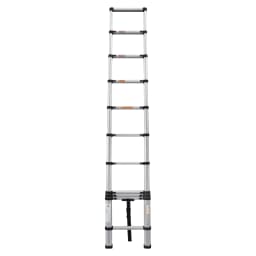 New 3.2M Telescoping Ladder, 10.5ft Stainless Steel Extension Anti-Slip Rubber Feet Portable Multi-Purpose Collapsible Ladder