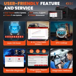 LAUNCH CRP129 HD Elite 24V Heavy Duty Truck All Systems Diagnostic Tools 7 Service Oil Speed Limit Injector DPF OBD2 Scanner