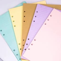 Diary 2026 A7 A6 A5 Transparent Loose Leaf Binder Notebook Inner Core Cover Note Book Journal Planner Office Stationery Supplies