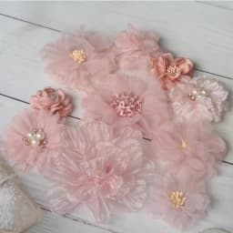 10Pcs/Set Mix Fabric Flowers Simulation Flower Head Decoration Flowers For DIY Accessories