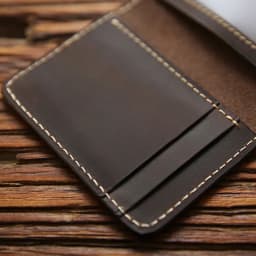Retro Crazy Horse Leather Cards Cases Mens Cowhide Credit Card Holder Wallet Handmade Ultra-thin Slim Drivers License ID Cover