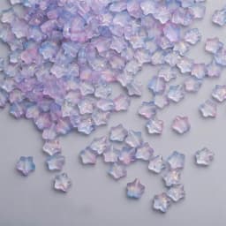 50PCS Color Star Beads 8mm Czech Glass Loose Spacer for Jewelry Making Hairpin Handmade Diy Accessories