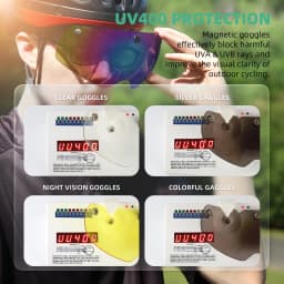 VICTGOAL Cycling Helmet Photochromic Lens Magnetic Lenses Bicycle Eye Polarized Goggles Sports Glasses MTB Road Bike Accessories