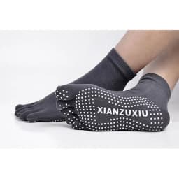 Men Pilates Socks Wholesale Cotton Breathable Non-Slip Massage Yoga Socks Cotton YOGA Sports Five-Finger Socks 5 Toe Socks