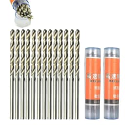 10Pcs/box 0.5-3.2mm HSS Twist Drill Bits Micro Straight Shank High Speed Steel Hand Electric Drill Bit for Dremel Rotary Tool