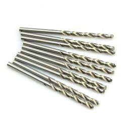 10Pcs/box 0.5-3.2mm HSS Twist Drill Bits Micro Straight Shank High Speed Steel Hand Electric Drill Bit for Dremel Rotary Tool