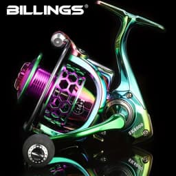 BILLINGS SK 1000-6000 Series, 5.0:1/4.7:1 Gear Ratio, 22LB Max Drag, CNC Metal Rocker,Spinning Fishing Reel,For Freshwater Saltw